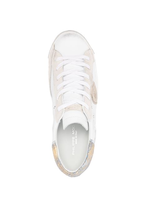 PHILIPPE MODEL Sneakers Prsx Bianche e Azzurre - PHILIPPE MODEL Saldi Di Fabbrica