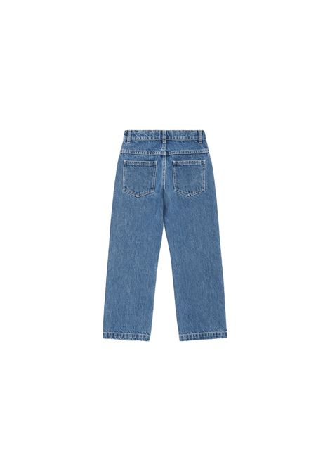 FENDI KIDS Jeans Blu Medio Con Ricamo Logo - FENDI KIDS In Saldo