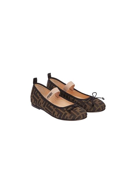 FENDI KIDS Ballerine Jacquard FF - FENDI KIDS Enormi risparmi