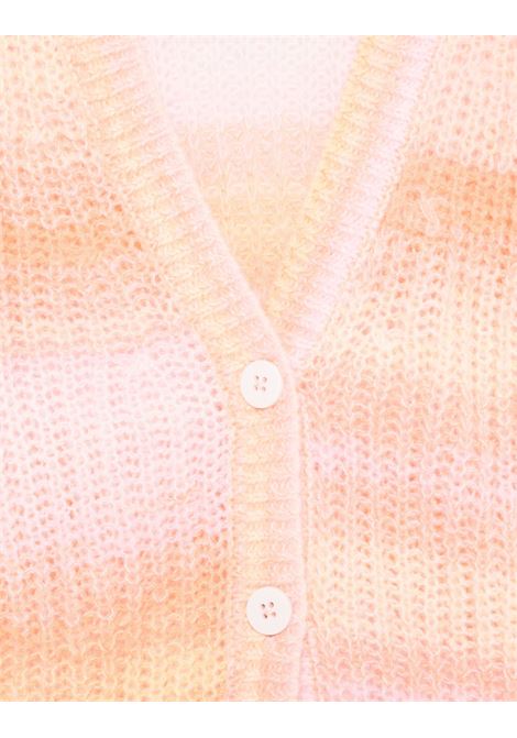 STELLA MCCARTNEY KIDS Cardigan in Maglia Rosa Pesca a Righe Arcobaleno - STELLA MCCARTNEY KIDS Convenienza
