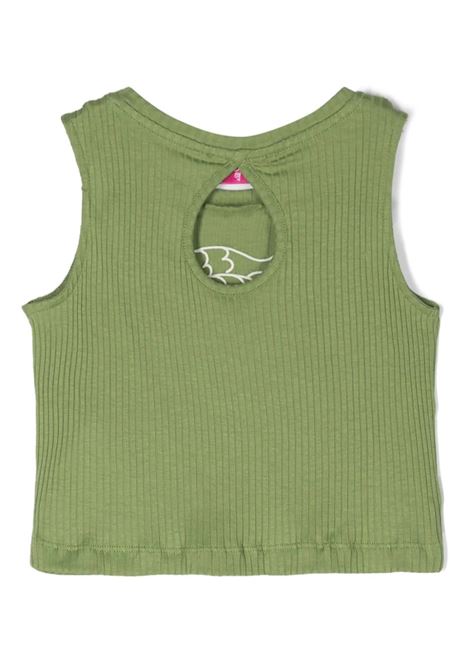 EMILIO PUCCI JUNIOR Canotta a Coste Verde Con Motivo Pesci - EMILIO PUCCI JUNIOR Sconto
