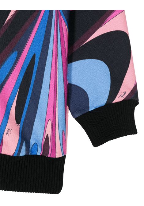 EMILIO PUCCI JUNIOR Felpa Con Cappuccio e Stampa Onde - EMILIO PUCCI JUNIOR Hotsell