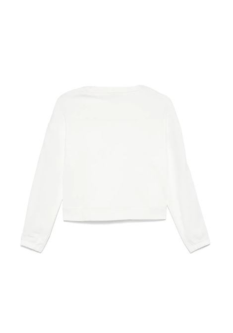 STELLA MCCARTNEY KIDS Felpa Bianca Con Grafica Logo Sulla Manica - STELLA MCCARTNEY KIDS Vendita Economica