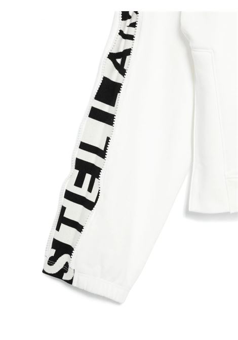 STELLA MCCARTNEY KIDS Felpa Bianca Con Grafica Logo Sulla Manica - STELLA MCCARTNEY KIDS Vendita Economica