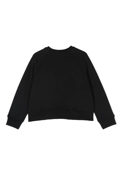 STELLA MCCARTNEY KIDS Felpa Nera Con Logo Circolare Multicolore - STELLA MCCARTNEY KIDS Moda