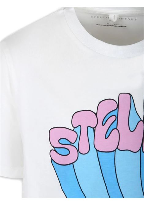 STELLA MCCARTNEY KIDS T-Shirt Bianca Con Grafica Stella - STELLA MCCARTNEY KIDS Italy