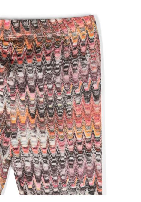 MISSONI KIDS Leggings In Viscosa Stretch Con Motivo Zigzag Multicolore - MISSONI KIDS Consegna Veloce