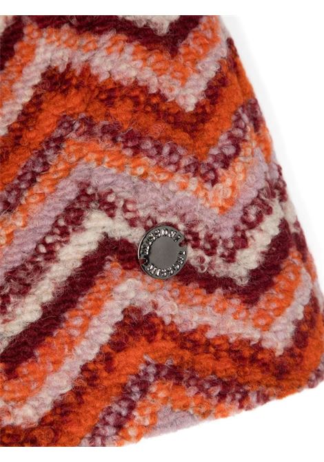 MISSONI KIDS Shorts Misto Lana Con Motivo Zigzag Rosso e Arancione - MISSONI KIDS Fino Al -60%