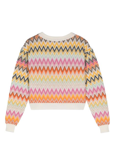 MISSONI KIDS Maglione In Lana Con Motivo Zigzag Multicolore - MISSONI KIDS Prezzo Ridotto