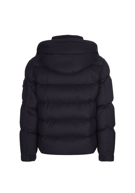 MONCLER Piumino Corto Vezere Blu Notte Con Cappuccio - MONCLER Negozio