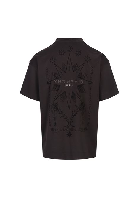 GIVENCHY T-Shirt GIVENCHY Reverse Palissandro Con Stampa Tarocchi - GIVENCHY In Saldo