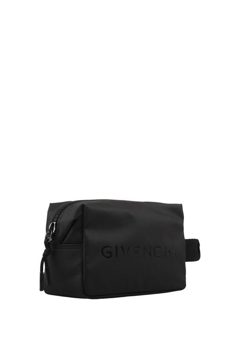 GIVENCHY Trousse Da Toilette G-Zip in Nylon 4G Nero - GIVENCHY 2025