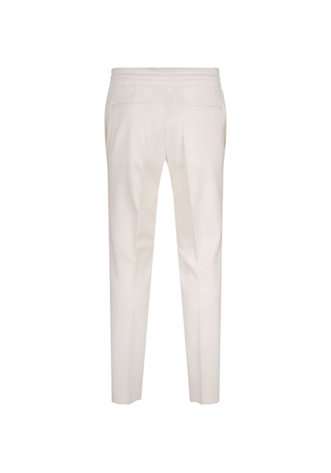 BOSS Pantaloni Affusolati In Lana Stretch Bianca - BOSS 2025