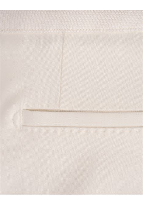 BOSS Pantaloni Affusolati In Lana Stretch Bianca - BOSS 2025