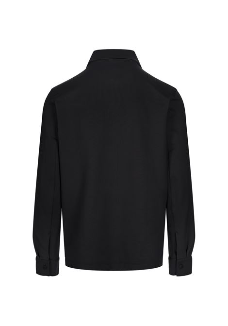 BOSS Sovracamicia Nera Con Zip - BOSS In Linea