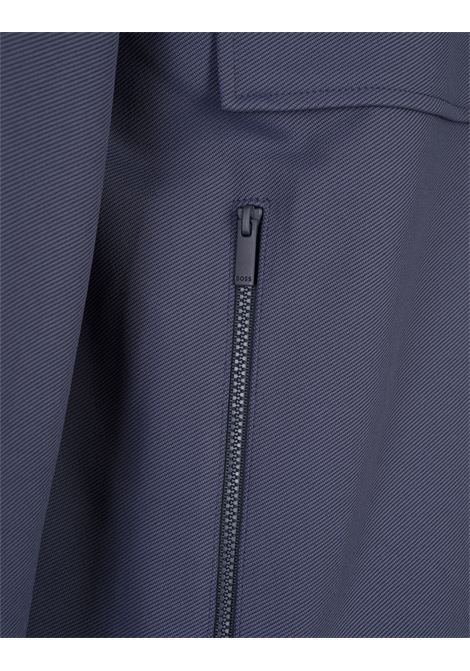 BOSS Sovracamicia Blu Con Zip - BOSS Nuovo