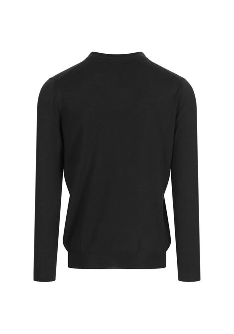 KITON Pullover Scollo a V In Seta e Cashmere Antracite - KITON Flash Sale