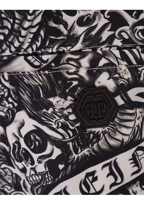 PHILIPP PLEIN Silk Cool Kid Shorts Tattoo - PHILIPP PLEIN Convenienza