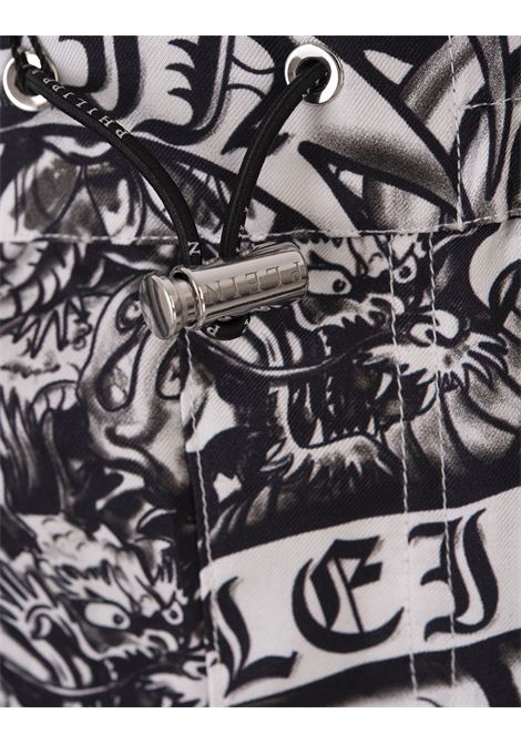PHILIPP PLEIN Silk Cool Kid Shorts Tattoo - PHILIPP PLEIN Convenienza
