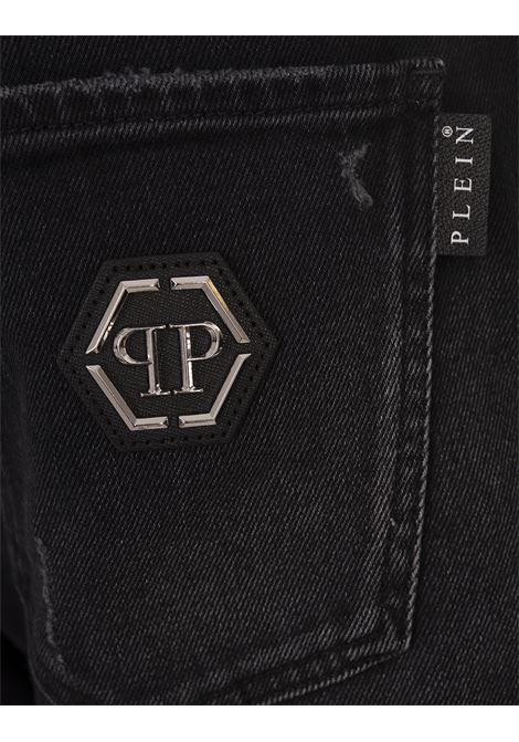 PHILIPP PLEIN Jeans Super Straight Cut Neri - PHILIPP PLEIN Presa