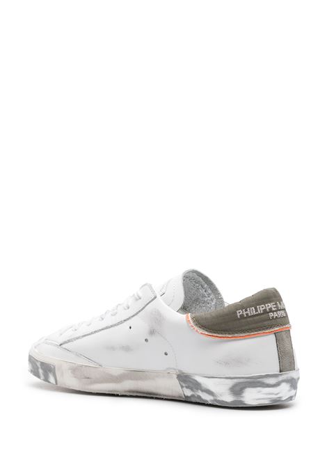 PHILIPPE MODEL Sneakers Prsx Bianche e Verdi - PHILIPPE MODEL Italy