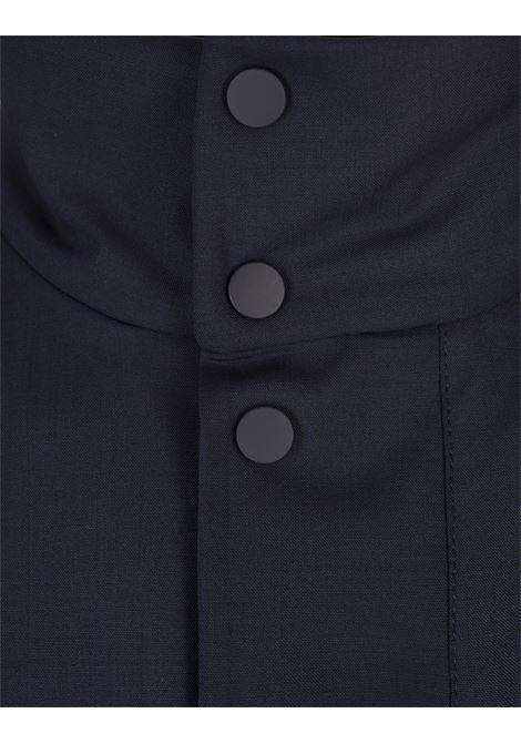 BOSS Giubbotto Blu Scuro In Tessuto Laminato Impermeabile - BOSS Qualità