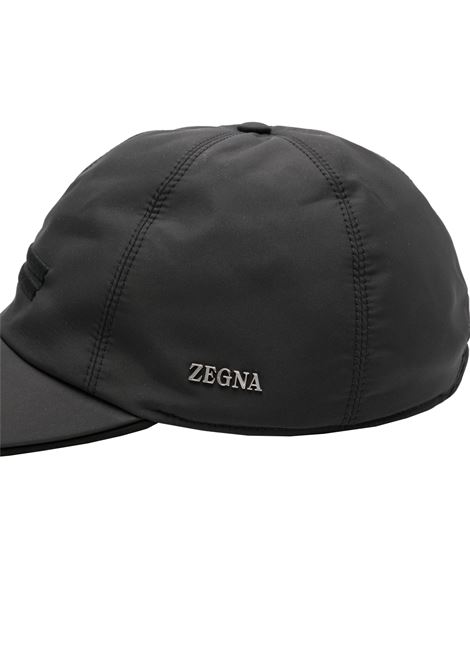 ZEGNA Cappello Da Baseball In Tessuto Tecnico Nero - ZEGNA Spedizione Gratuita