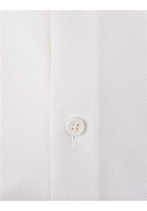 BOSS Camicia Slim Fit Bianca In Materiale Elasticizzato Ad Alte Prestazioni a Spina Di Pesce - BOSS Convenienza