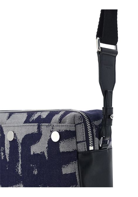 ALEXANDER MCQUEEN Borsa a Tracolla In Denim McQueen Graffiti Indaco - ALEXANDER MCQUEEN Novità