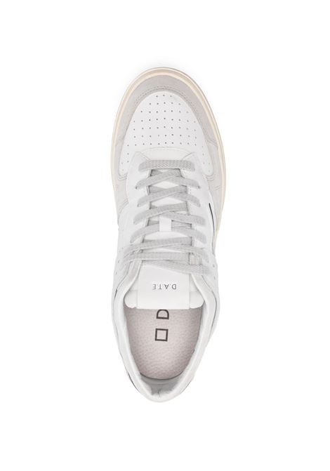 D.A.T.E. Sneakers Torneo Vintage Bianche e Blu - D.A.T.E Presa