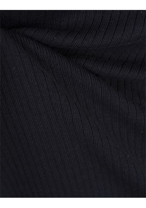 BOSS Maglione Regular Fit In Seta e Cotone Blu - BOSS I Più Venduti