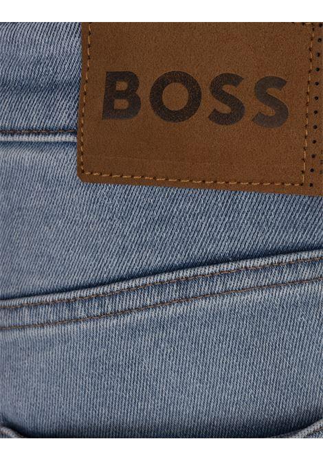 BOSS Jeans Slim Fit In Denim Comfort-Stretch Fresh-Blue - BOSS Nuova