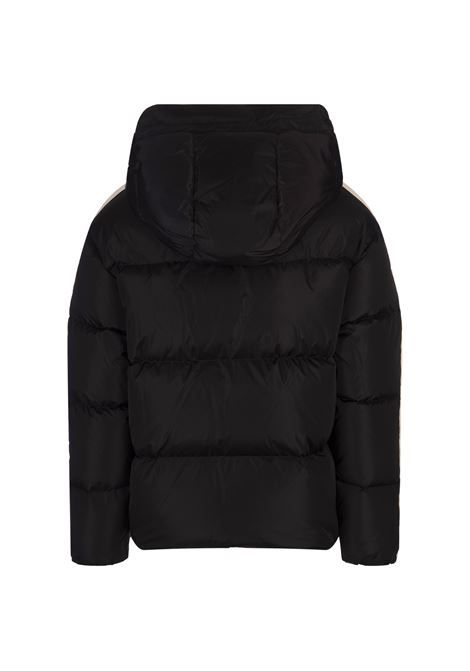 PALM ANGELS Piumino Nero Con Logo a Contrasto - PALM ANGELS Italia