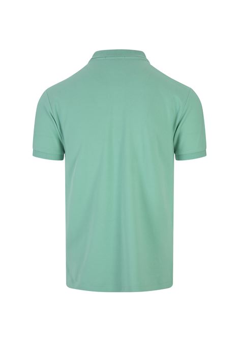 RALPH LAUREN Polo in Piquet Slim-Fit Verde Tramonto e Rosa - RALPH LAUREN Promozione