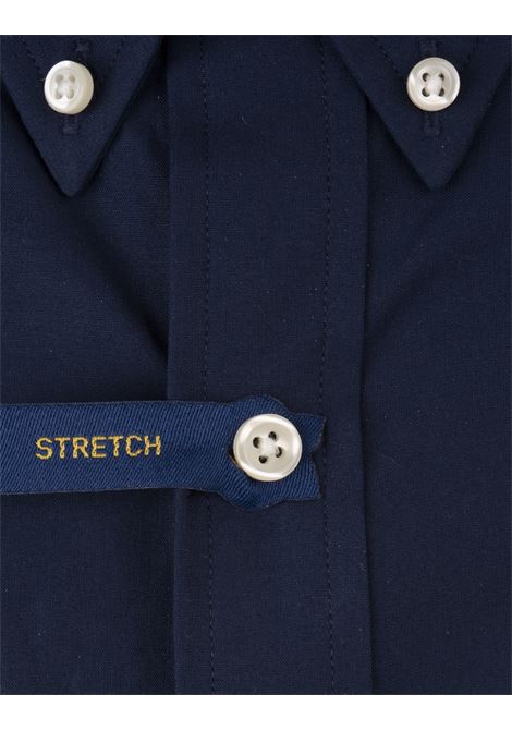RALPH LAUREN Camicia Slim Fit In Cotone Stretch Blu - RALPH LAUREN Spedizione Gratuita