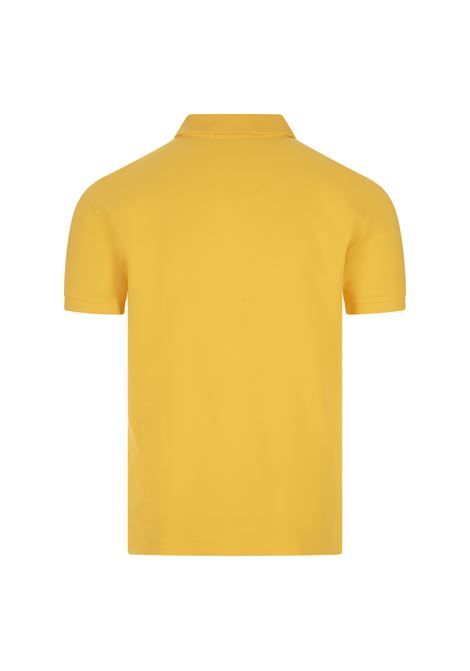 RALPH LAUREN Polo in Piquet Slim-Fit Giallo Oasi e Blu - RALPH LAUREN Online