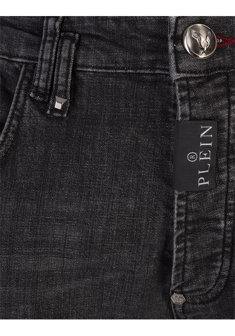 PHILIPP PLEIN Jeans Skinny In Denim Grey Splash - PHILIPP PLEIN Fino Al -60%