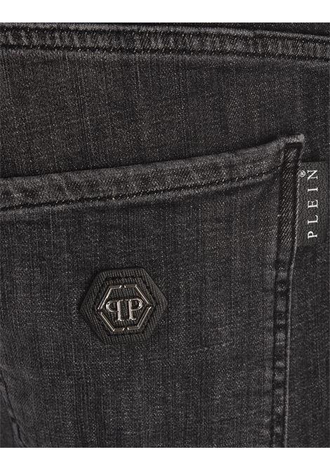 PHILIPP PLEIN Jeans Skinny In Denim Grey Splash - PHILIPP PLEIN Fino Al -60%