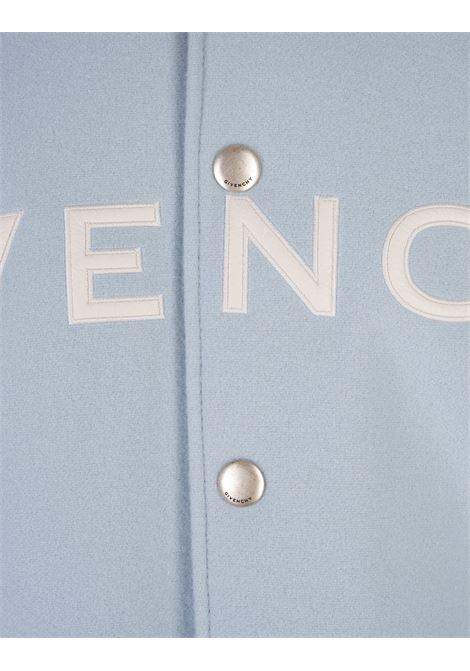 GIVENCHY Bomber GIVENCHY Bianco e Azzurro In Lana e Pelle - GIVENCHY Shopping Online