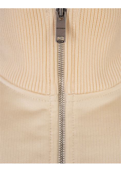 GIVENCHY Giacca Sportiva In Tessuto Garzato Avorio Con Dettaglio 4G - GIVENCHY Convenienza