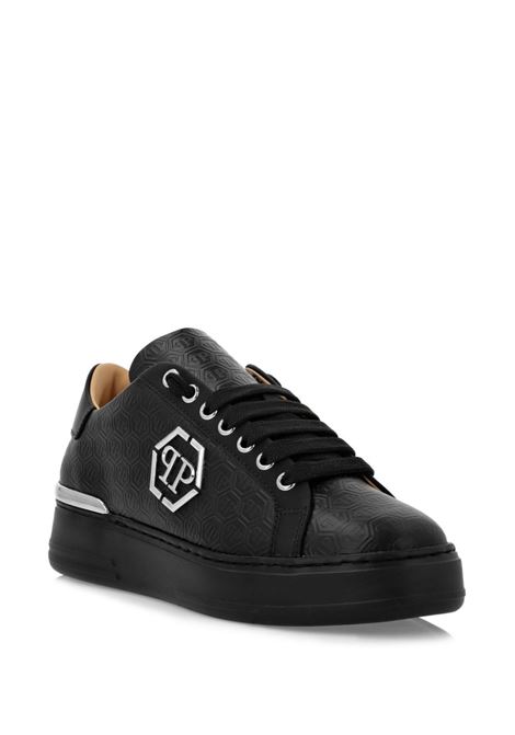 PHILIPP PLEIN Sneakers Low-Top Monogram In Nappa Nera - PHILIPP PLEIN Economico