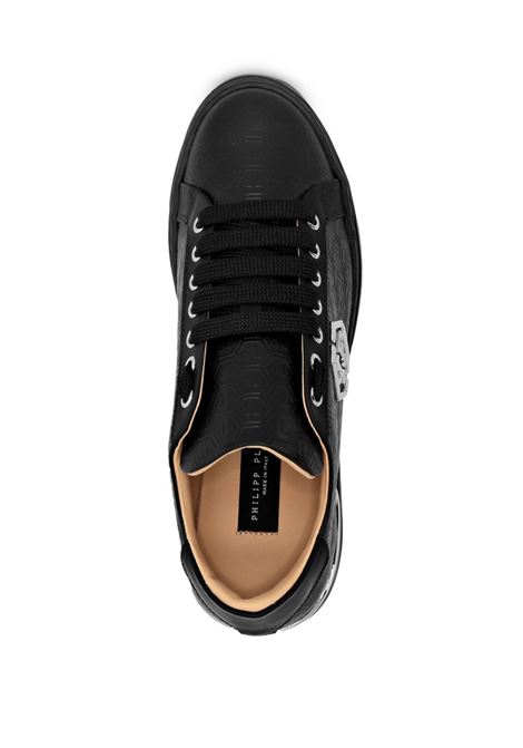 PHILIPP PLEIN Sneakers Low-Top Monogram In Nappa Nera - PHILIPP PLEIN Economico
