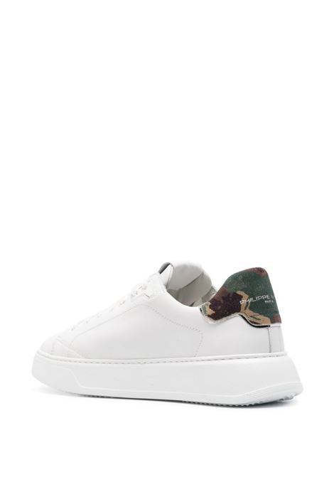 PHILIPPE MODEL Sneakers Basse Temple - Bianco e Camouflage - PHILIPPE MODEL Online