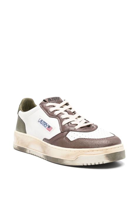 AUTRY Sneakers Medalist Low Super Vintage In Pelle Bianca Verde e Marrone - AUTRY I Più Venduti