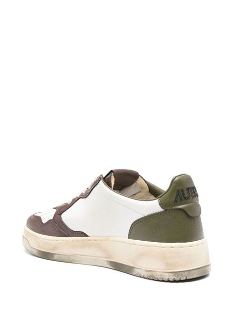 AUTRY Sneakers Medalist Low Super Vintage In Pelle Bianca Verde e Marrone - AUTRY I Più Venduti