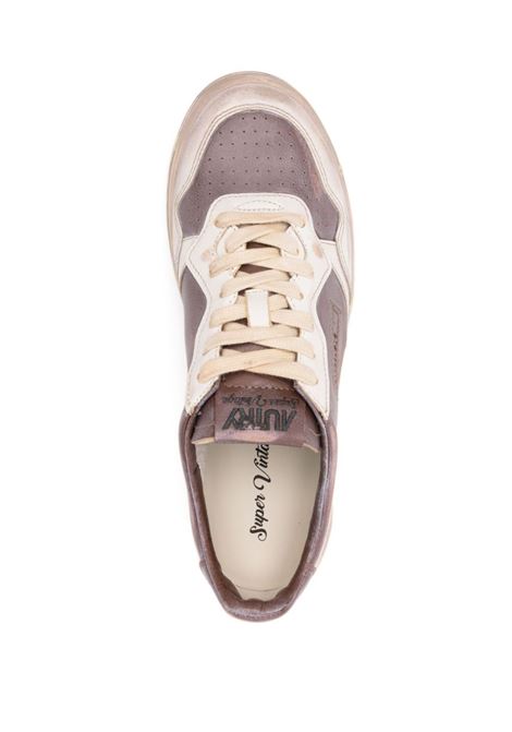 AUTRY Sneakers Medalist Low Super Vintage In Pelle Mud e Bianca - AUTRY Vendite Flash