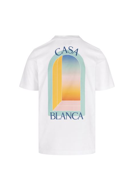 CASABLANCA T-Shirt L'Arc Coloré Bianca - CASABLANCA Consegna Veloce