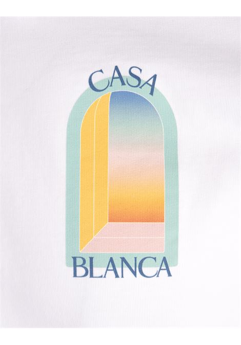 CASABLANCA T-Shirt L'Arc Coloré Bianca - CASABLANCA Consegna Veloce