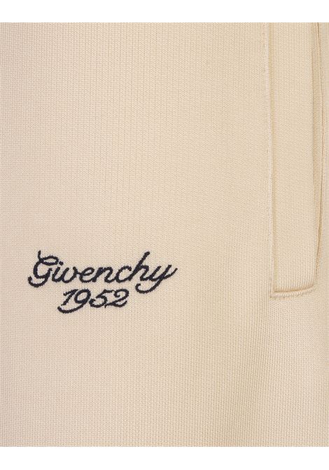 GIVENCHY Pantaloni Da Jogging Avorio Con Logo - GIVENCHY Shopping Online