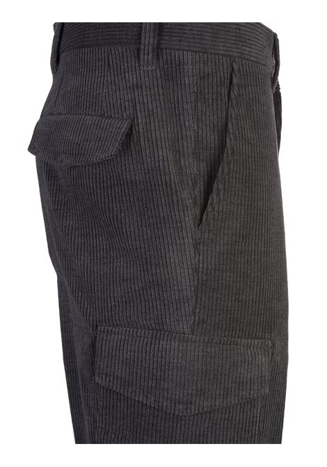 BOSS Pantaloni Cargo In Velluto a Coste Antracite - BOSS Sottocosto